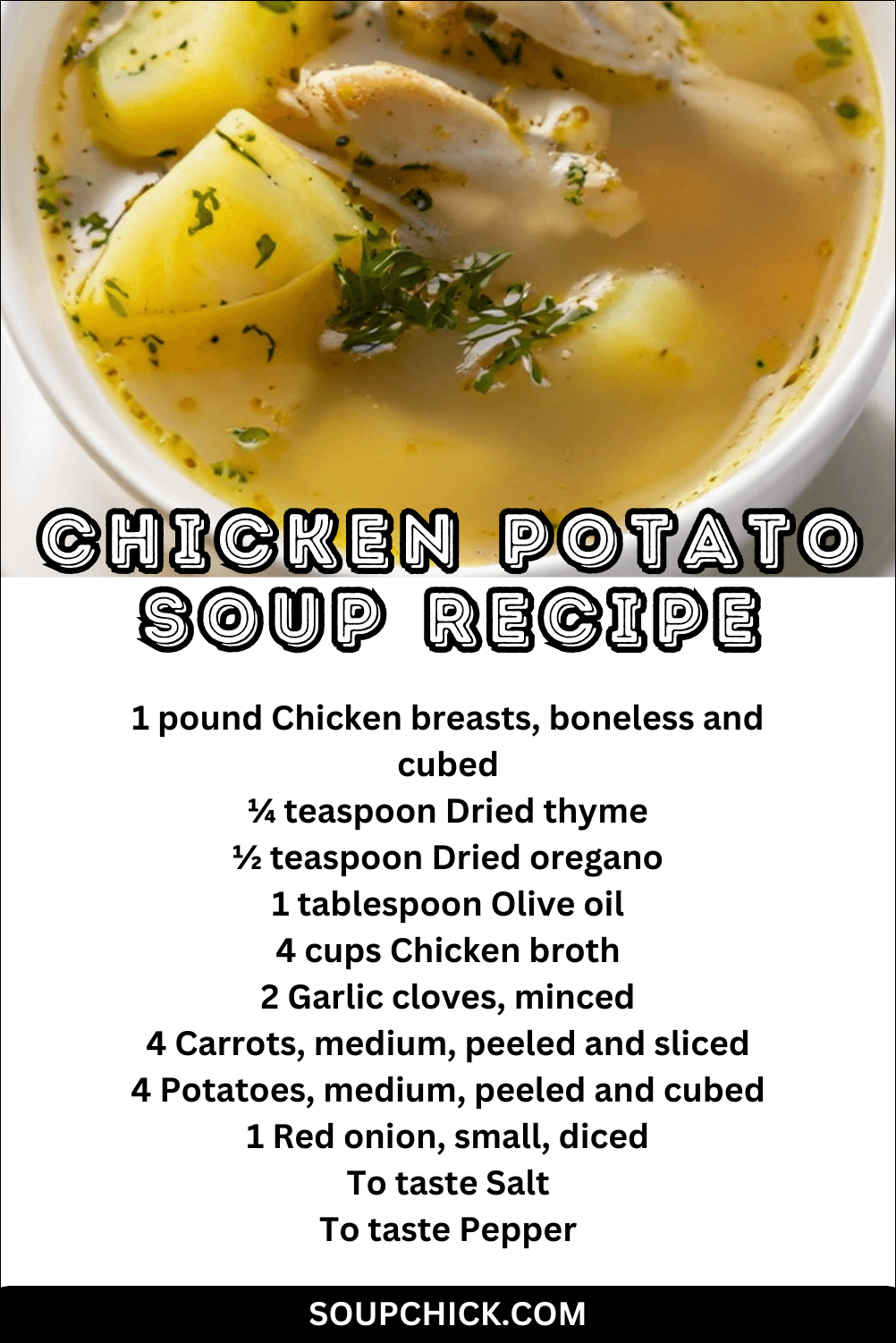 Chicken Potato Soup Recipe - Homecooked Goodness - Soup Chick