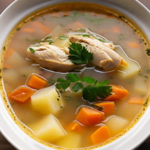 35-Minutes Healthy Chicken Vegetable Soup Recipe