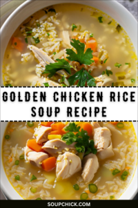 Quick and Healthy Golden Chicken Rice Soup Recipe – Soup Chick