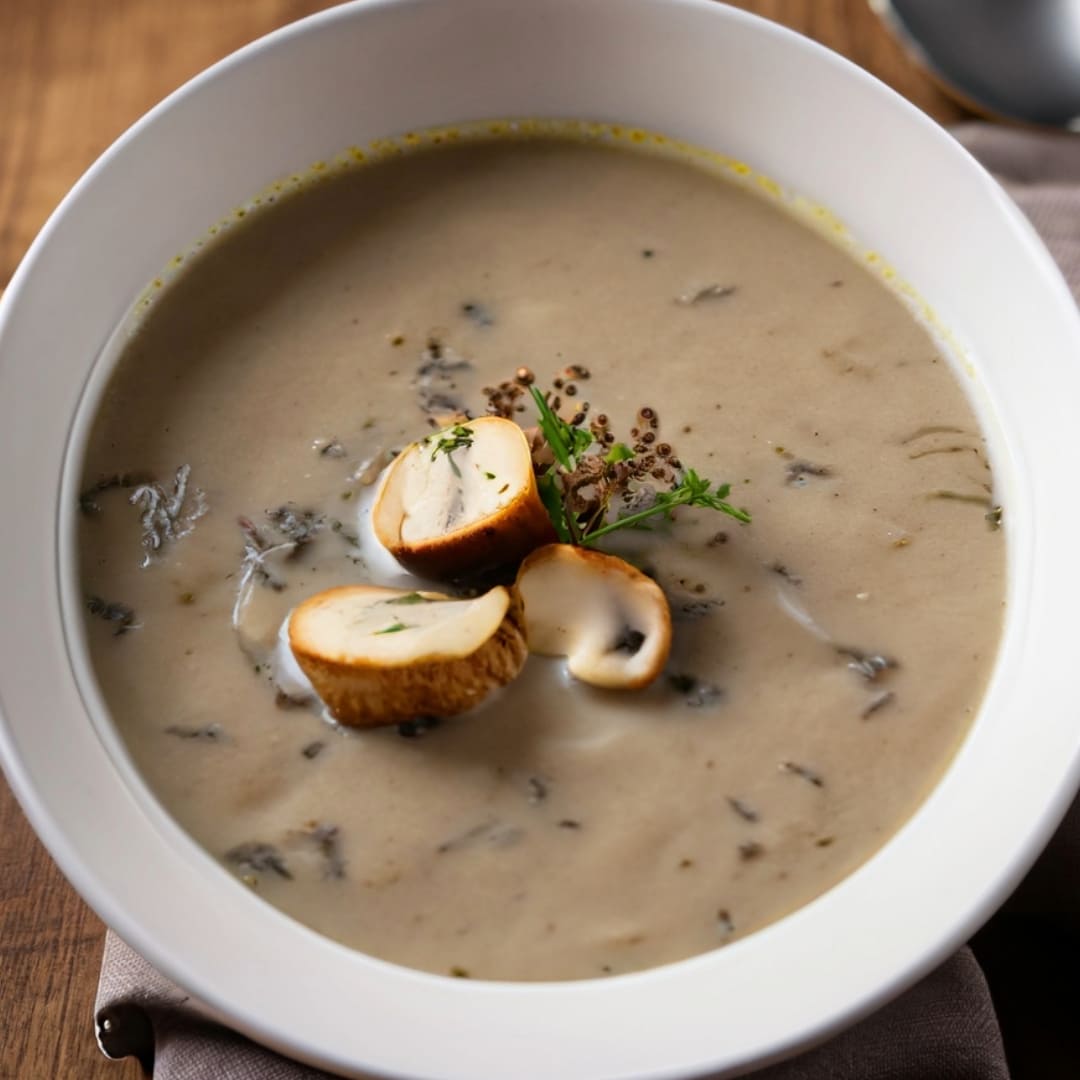 Delicious And Creamy Mushroom Soup Recipe