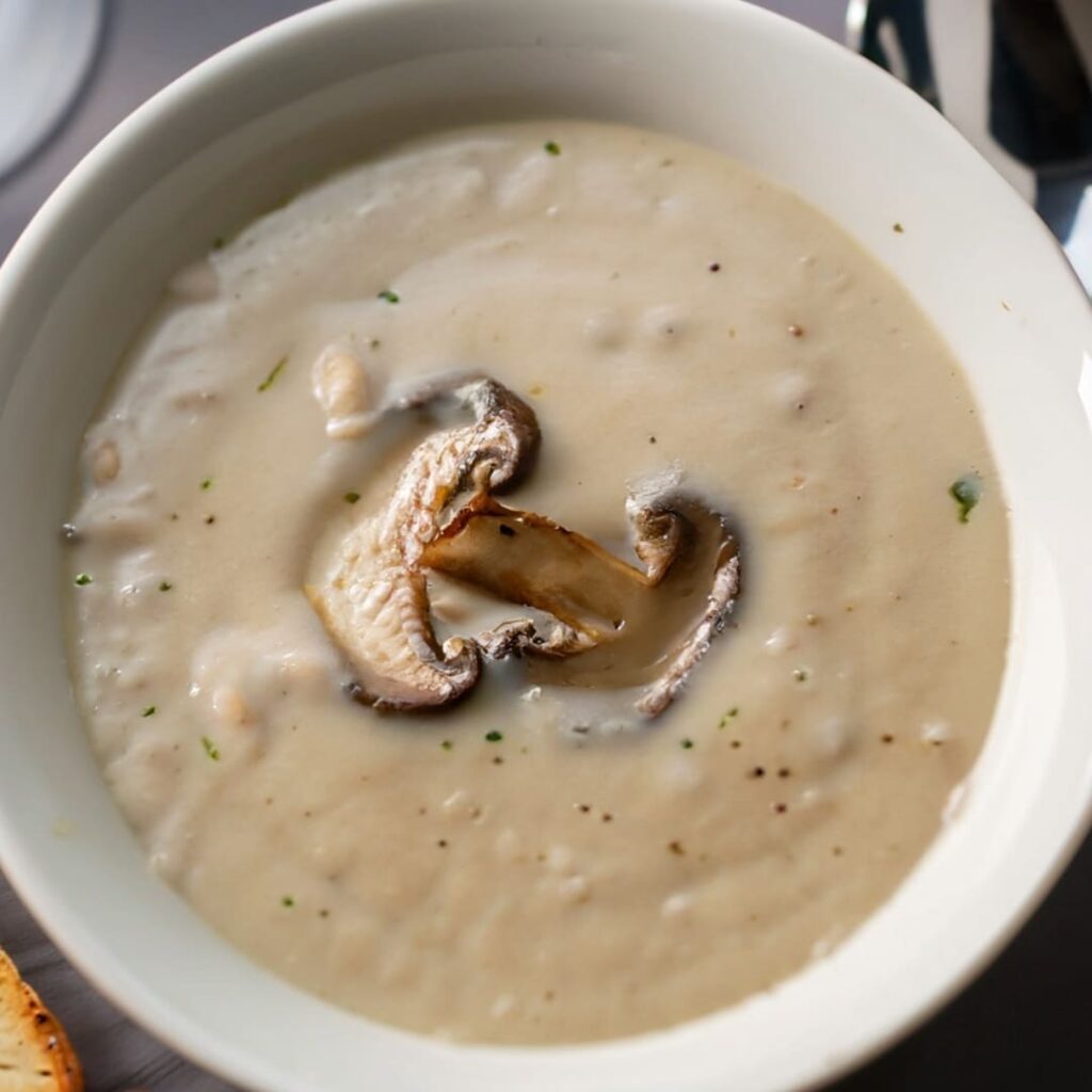 Delicious And Creamy Mushroom Soup Recipe