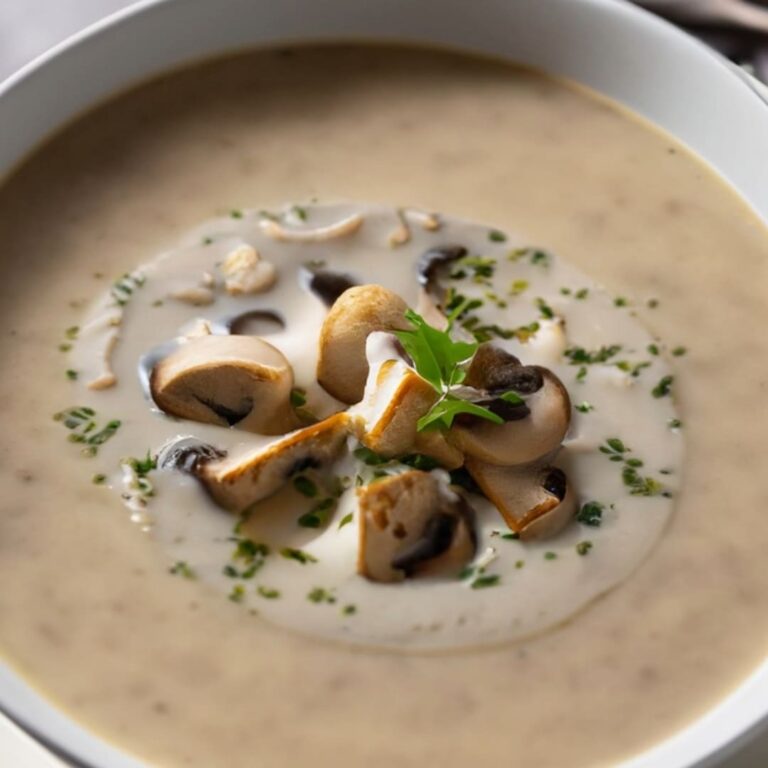 Delicious And Creamy Mushroom Soup Recipe