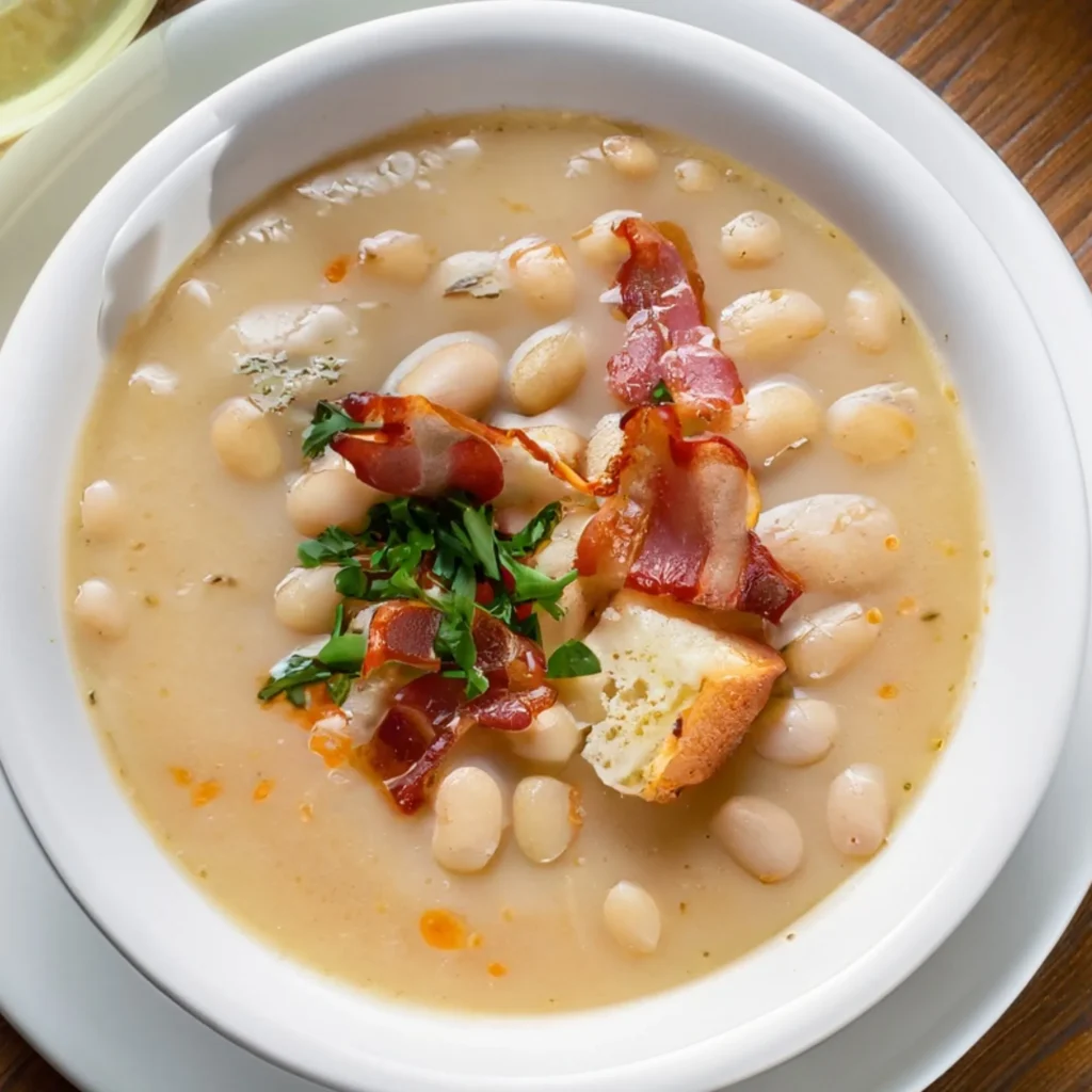 Hearty White Bean And Bacon Soup Recipe Delicious Comfort